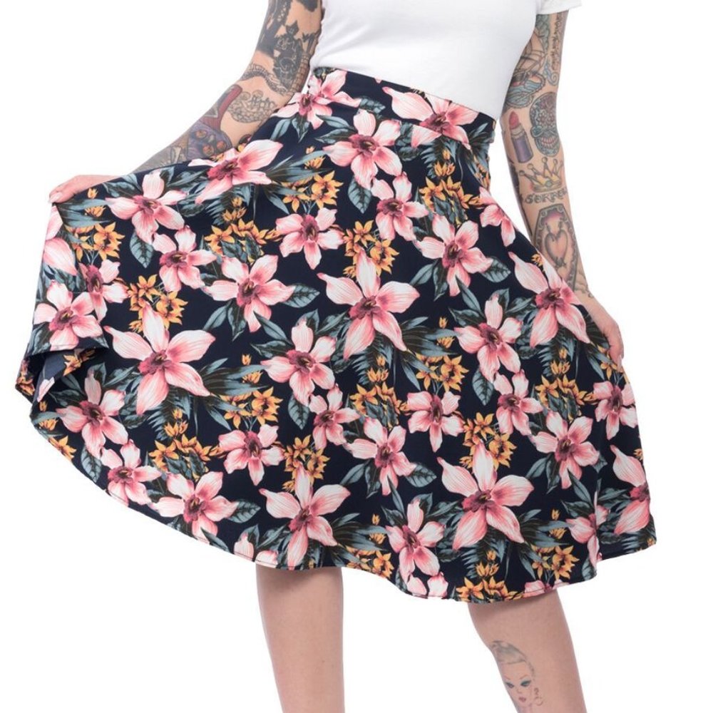 Tiki Tropical Dream Hawaiian Circle Swing Skirt